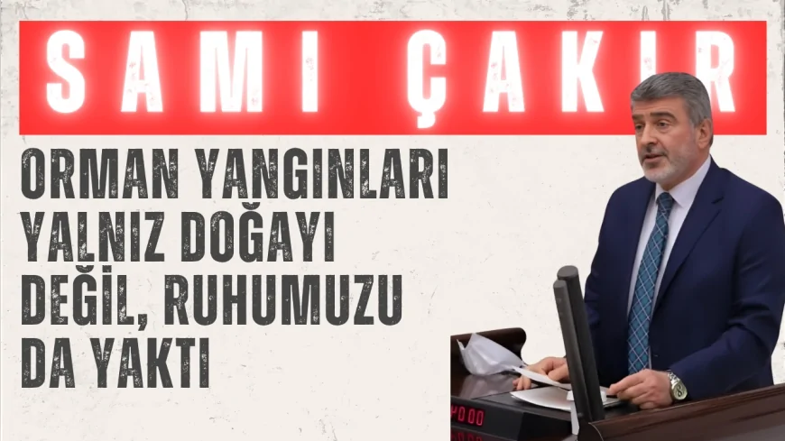 AK Parti’li Sami Çakır: “Orman yangınları yalnız doğayı değil, ruhumuzu da yaktı”