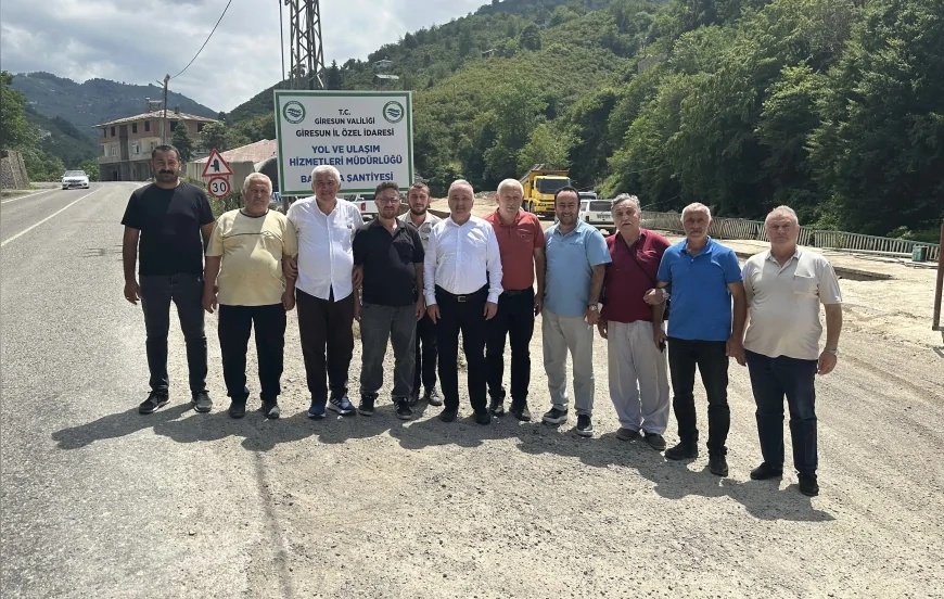 Giresun’da Köy Yollarında 23 Kilometrelik Asfalt Çalışmaları Tamamlanıyor
