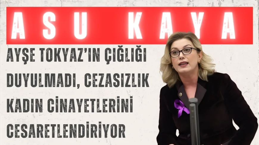 CHP’li Asu Kaya: “Ayşe Tokyaz’ın çığlığı duyulmadı, cezasızlık kadın cinayetlerini cesaretlendiriyor”
