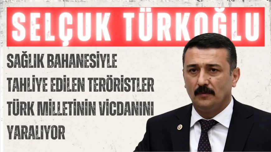 İYİ Parti’li Türkoğlu: “Sağlık bahanesiyle tahliye edilen teröristler Türk milletinin vicdanını yaralıyor”