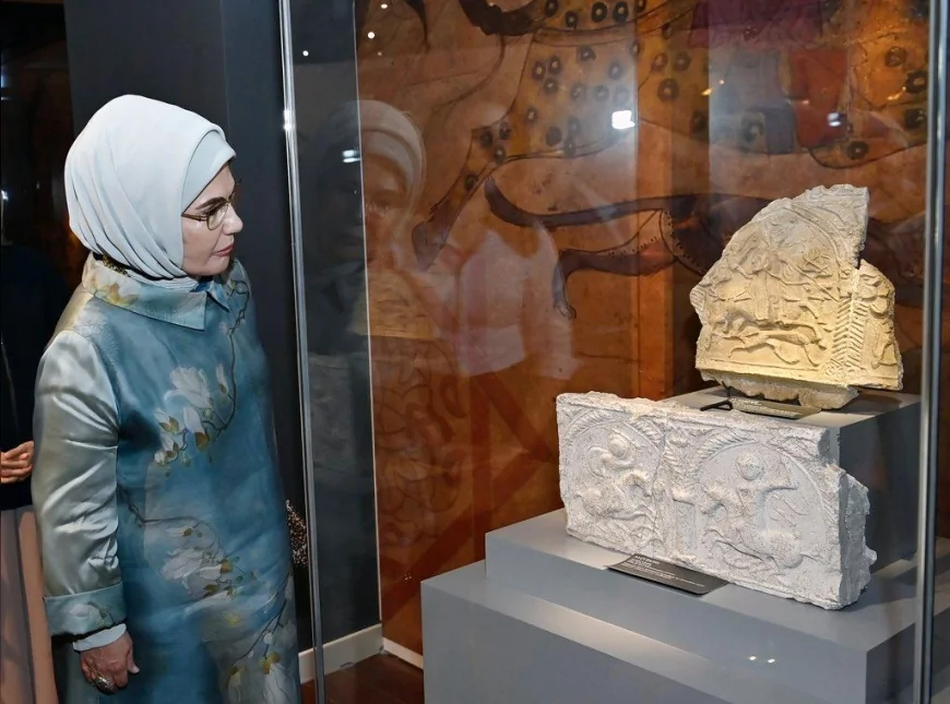 Emine Erdoğan: "Anadolu Selçukluları’nın mirasını görmek isteyenleri sergiye bekliyoruz"