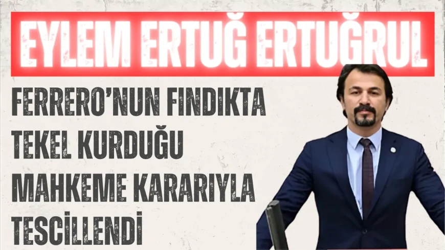 CHP’li Eylem Ertuğrul: "Ferrero’nun fındıkta tekel kurduğu mahkeme kararıyla tescillendi"