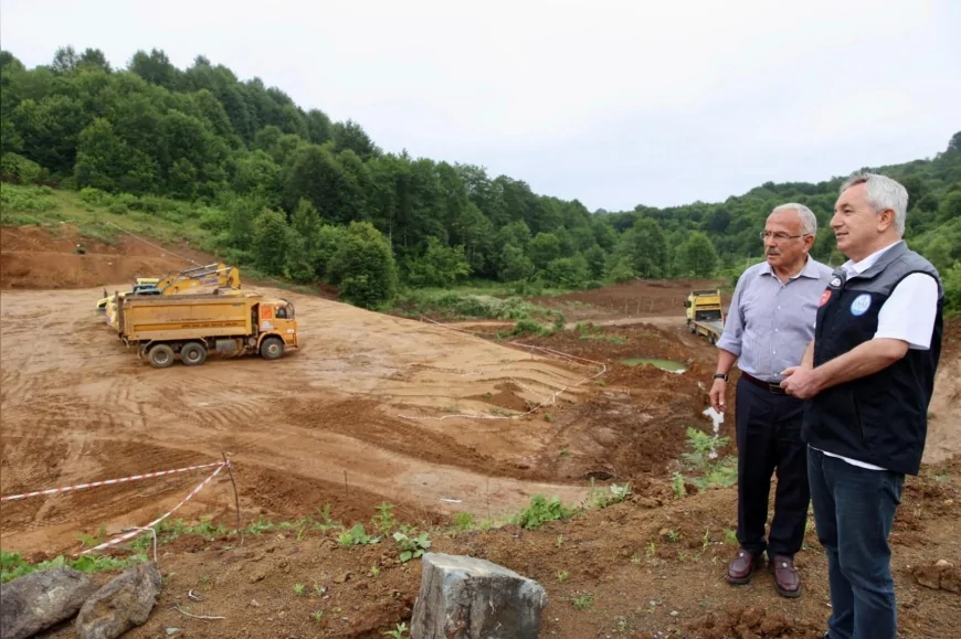Ordu’da 68’inci gölet Akören’de inşa ediliyor, 9 mahallenin içme suyu ihtiyacını karşılayacak
