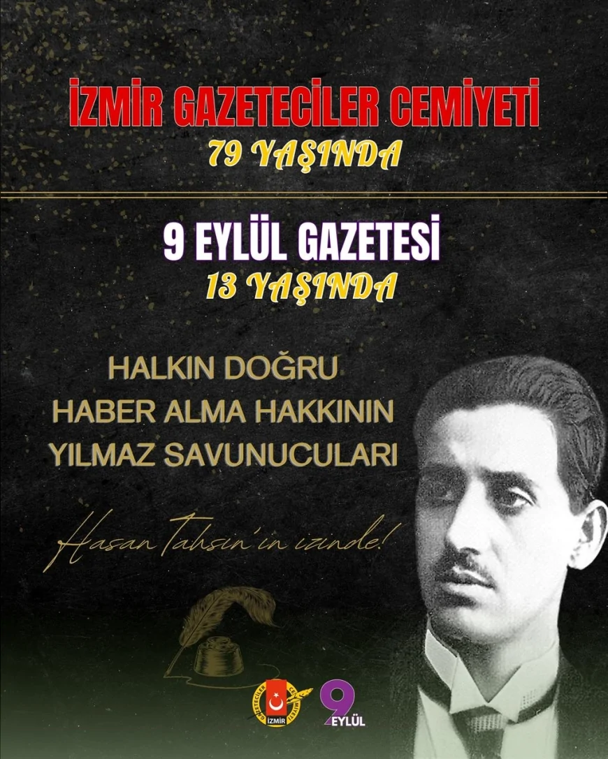 İzmir Gazeteciler Cemiyeti 79 yaşında: “Hasan Tahsin’in yaktığı bağımsızlık meşalesinin izindeyiz”