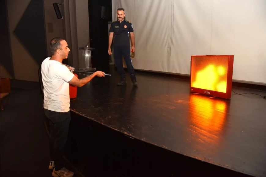 Yıldırım Belediyesi’nden belediye personeline kapsamlı yangın ve acil durum eğitimi