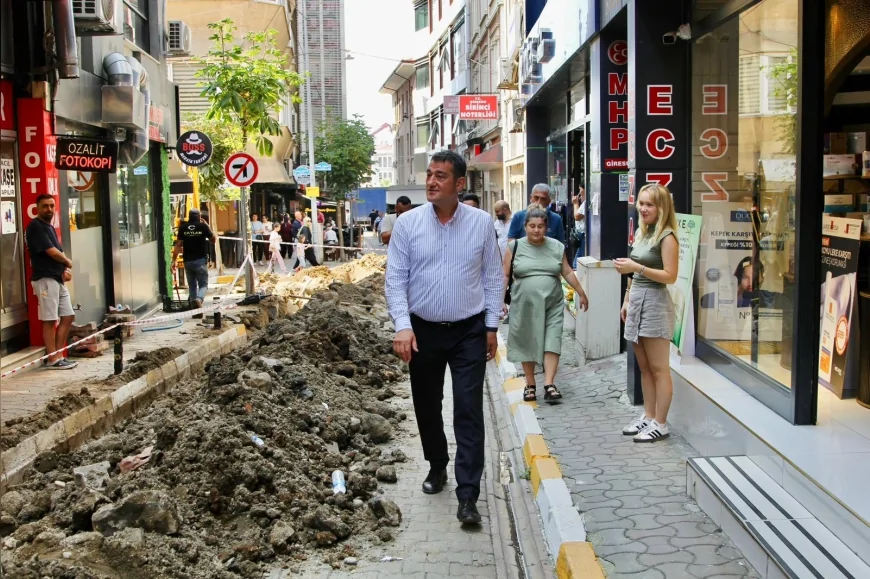 Giresun’da doğalgaz bekleyen İncedayı Sokak’ta çalışmalar başladı, Başkan Köse sahada