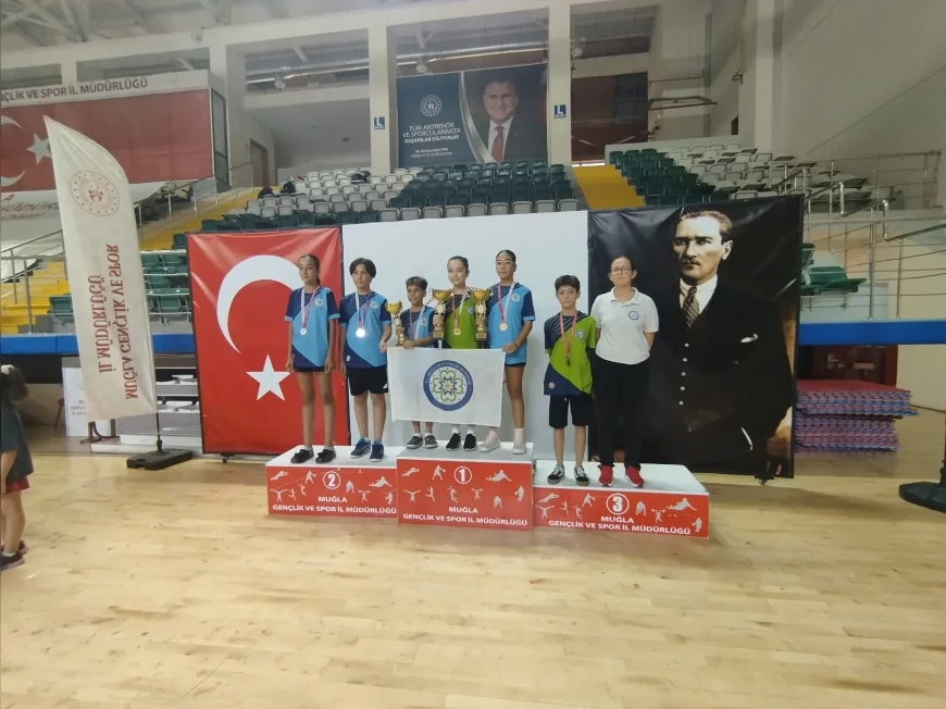 Muğla Büyükşehirli Sporcular Masa Tenisi Turnuvasında Tüm Kategorilerde Derece Elde Etti