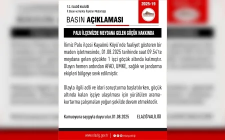 Elazığ Alacakaya'da maden ocağında göçük: 1 işçiyi arama çalışmaları sürüyor