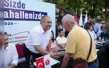 Keçiören Belediye Başkanı Mesut Özarslan mahalle mahalle dolaşıyor, halkın taleplerini yerinde dinliyor