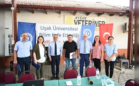 Uşak Üniversitesi Bilim Kafe Etkinliğiyle Yenişehir Köyünde Tarım ve Hayvancılık Anlatıldı