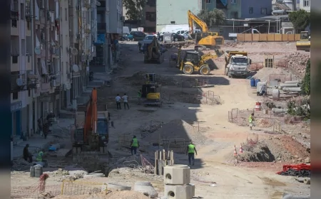 Karabağlar trafiğine nefes aldıracak yeni bağlantı yolunda yüzde 70 ilerleme sağlandı