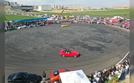 Sivas’ta drift tutkusu artık sokakta değil pistte: Drift alanı coşkulu törenle açıldı