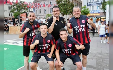 Giresun’da yaz spor heyecanı ayak tenisi ile sürüyor: Turnuva Alaaddin Gökçe anısına başladı