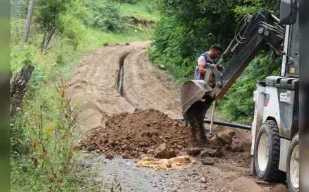 Çaybaşı Köklük Mahallesi’ne 4 bin 900 metrelik içme suyu hattı döşendi, 1500 kişi temiz suya kavuştu