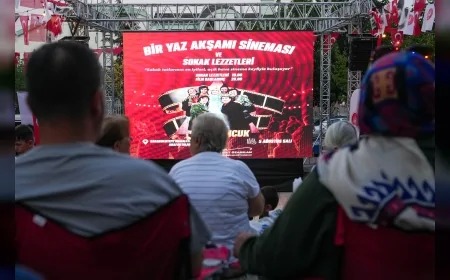 Keçiören’de Açık Hava Sinemasıyla Nostalji ve Mahalle Kültürü Buluştu