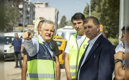 İzmir Büyükşehir Belediye Başkanı Tugay Buca Hasanağa Bahçesi’nde Yenileme Çalışmalarını ve 82 Milyon Liralık Altyapı Yatırımını İnceledi