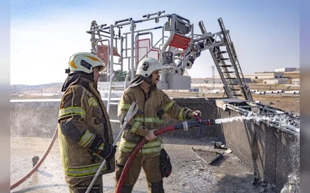 İzmir İtfaiyesi, ALOSBİ’deki demir-çelik fabrikası yangınını büyümeden söndürdü