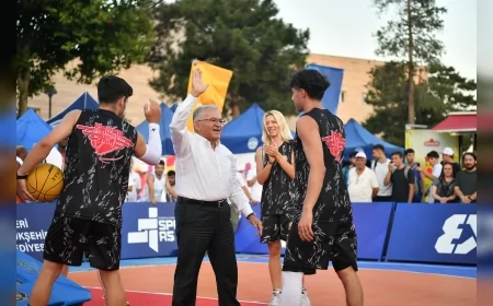 Kayseri’de Türkiye’nin ilk FIBA onaylı 3x3 uluslararası basketbol turnuvası başladı