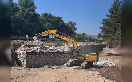 Muğla’da yollar taş duvar, menfez ve istinat yapılarıyla daha güvenli hale geliyor