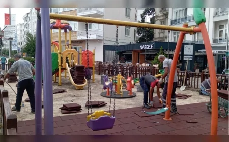 Ordu’da çocuklar için park yenileniyor: Taşbaşı Mahallesi’nde modern oyun alanı çalışması başladı