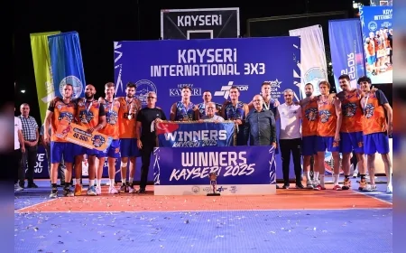 Türkiye’de İlk Kez Düzenlenen FIBA Onaylı 3x3 Uluslararası Basketbol Turnuvası Kayseri’de Tamamlandı