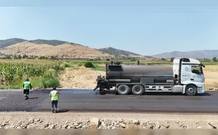 Aydın Büyükşehir Belediyesi’nden Çine’de Yol Yenileme Çalışmalarıyla Güvenli ve Konforlu Ulaşım