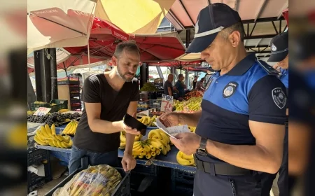 Büyükşehir zabıta ekiplerinden hal, pazar ve marketlerde kayıt dışı ürün denetimi
