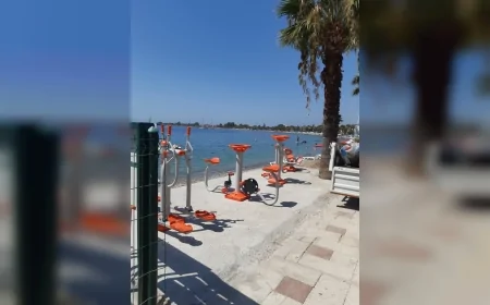 Milas Belediyesi sahil bölgelerinde yol, oyun alanı ve spor tesisleri çalışmalarını tamamladı