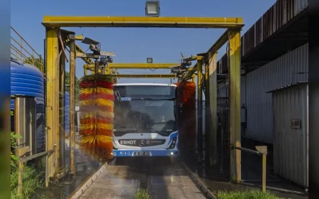 ESHOT, Otobüs Yıkamada Suyu Geri Dönüştürerek Aylık Bin 100 Hanenin Tüketimine Denk Tasarruf Sağlıyor