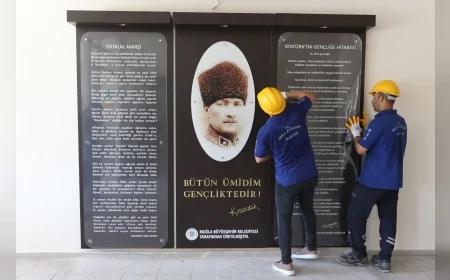 Muğla’da 14 okulda bakım-onarım ve Atatürk köşesi çalışmaları başlatıldı