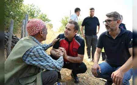 Balıkesir Büyükşehir deprem ve yangın bölgelerinde tüm ekipleriyle sahada