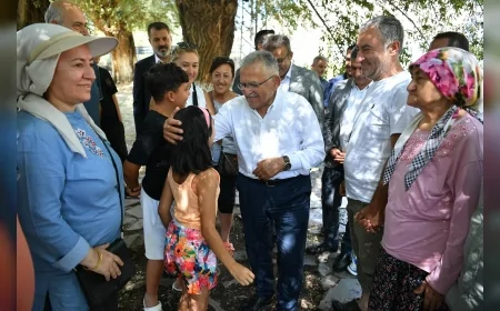 Başkan Büyükkılıç, Soysallı Milli Parkı’nda vatandaşlarla ve çocuklarla bir araya geldi