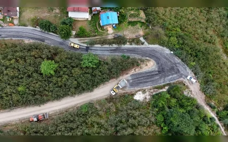 Ordu Ünye Ağıdere Mahallesi’nde yıllardır beklenen yol asfaltla buluştu