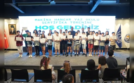 Kartal Bilim Mühendislik ve Teknoloji Merkezi’nde yaz okulu sertifika töreniyle sona erdi
