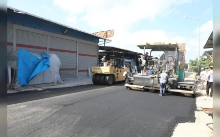 Ordu Büyükşehir Belediyesi Fatsa Büyük Sanayi Sitesi’nde asfalt çalışmalarını başlattı, esnaf toz ve topraktan kurtuluyor