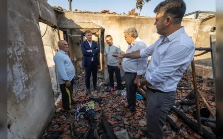 İzmir’de evi yanan Cerit ailesine Büyükşehir Belediyesi destek sağladı