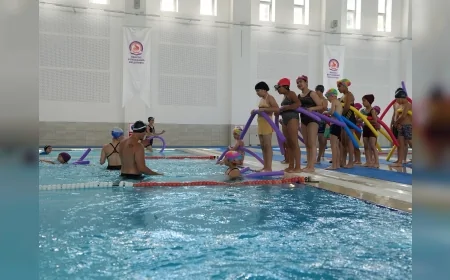 Denizli’de Büyükşehir yaz spor kurslarına 39 binden fazla kişi katıldı, yüzme en çok ilgi gören branş oldu