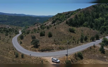 Ordu Mesudiye’de 12 kilometrelik grup yolunun 6,5 kilometrelik ilk etabı asfaltla tamamlandı