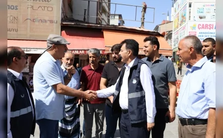 Ağrı Belediye Eşbaşkanı Memet Akkuş zabıta kıyafetiyle denetimlere katıldı