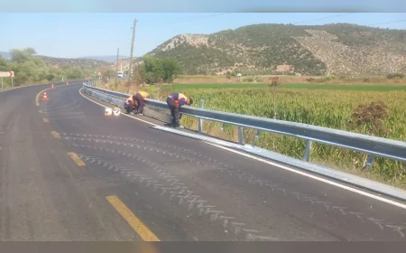 Muğla’da yol güvenliği için 36 milyon liralık oto korkuluk ve bariyer yatırımı tamamlandı