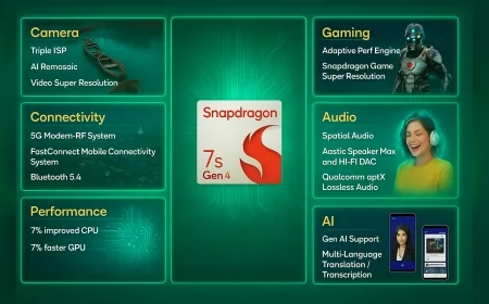 Snapdragon 7s Gen 4 tanıtıldı: Daha hızlı çekirdek, güçlü GPU ve yeni yapay zeka özellikleri!