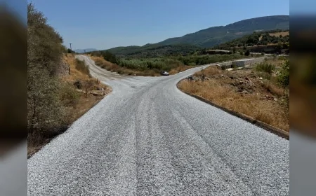 Milas’ta kırsal mahalle yolları yenilendi, Akyol-Yaka-Gökçeler bağlantısı asfaltlandı