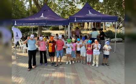 Selçuk’ta düzenlenen Yaz Etkinliği’nde çocuklar teknoloji ve sanatla buluştu