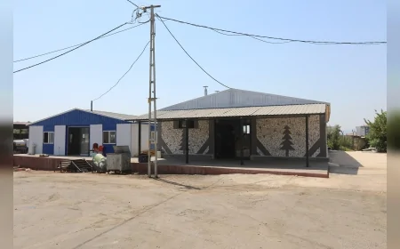 İslahiye’de kaldırılan konteynır kentler kamu yararına dönüştürülüyor, camiden tesise farklı alanlarda kullanılıyor