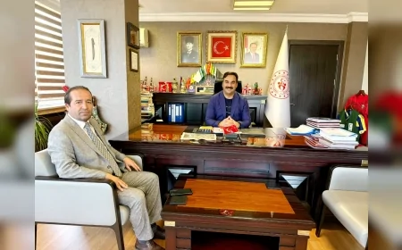 CUMHA Ankara Temsilcisi Serdar Nalcı’dan Ankara Gençlik ve Spor İl Müdürü Mustafa Çelik’e ziyaret