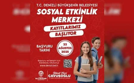 Denizli Büyükşehir Belediyesi Sosyal Etkinlik Merkezlerinde yeni dönem kayıtları başladı