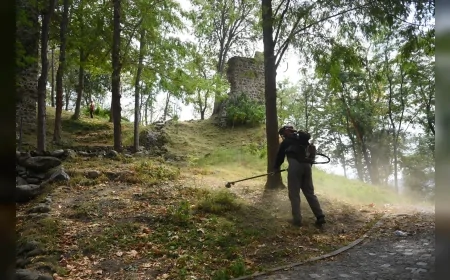 Giresun Belediyesi tarihi Giresun Kalesi’nde kapsamlı bakım ve düzenleme çalışması başlattı