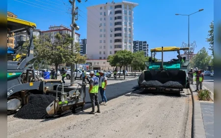 Gaziantep Büyükşehir 2025 asfalt hedefinde yüzde 55’e ulaştı, 300 kilometrelik yol çalışması sürüyor