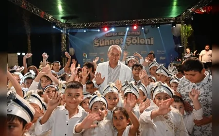 Kepez’de 425 çocuğun katıldığı görkemli sünnet şöleni kültür festivaliyle birleşti