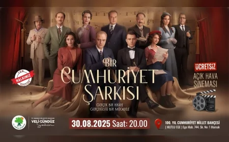 Mamak Belediyesi 30 Ağustos Zafer Bayramı’nda “Bir Cumhuriyet Şarkısı” filmini açık havada gösterecek